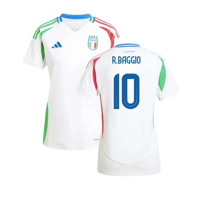 2024-2025 Italy Away Shirt (Ladies) (R.BAGGIO 10) — Buy Now