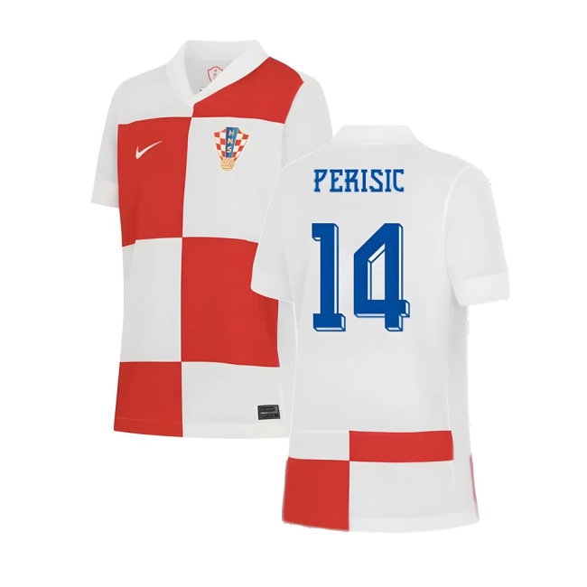 2024-2025 Croatia Home Shirt (Kids) (Perisic 14) — Shop Online