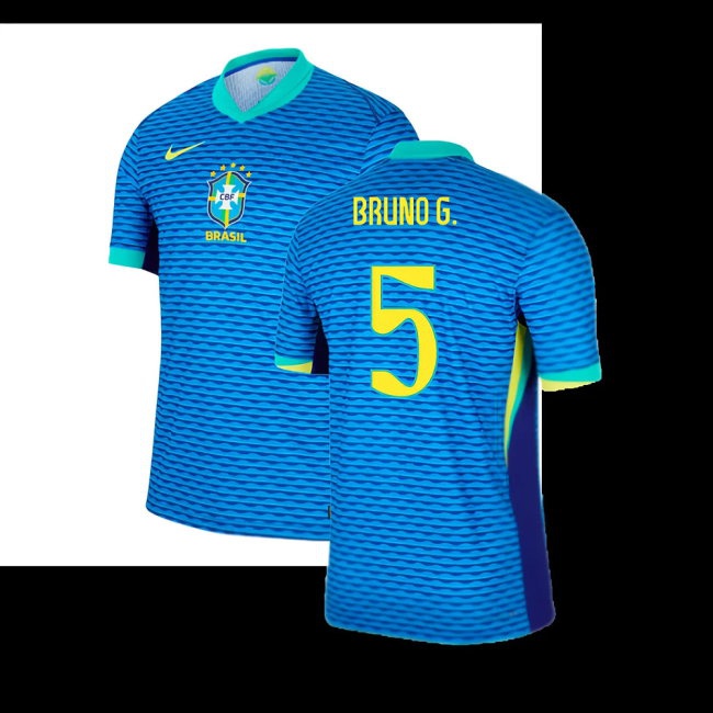 2024-2025 Brazil Away Dri-Fit ADV Match Shirt (Bruno G. 5) — Shop Now