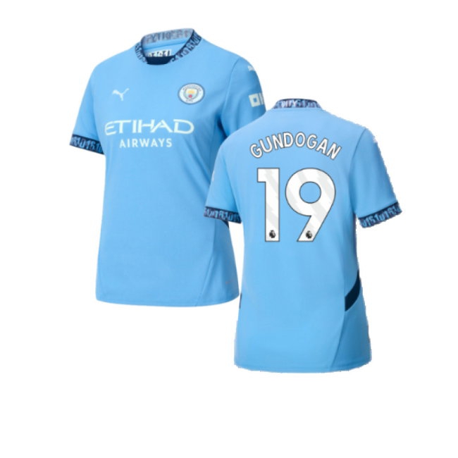 2024-2025 Man City Home Shirt (Womens) (Gundogan 19) — Buy Online