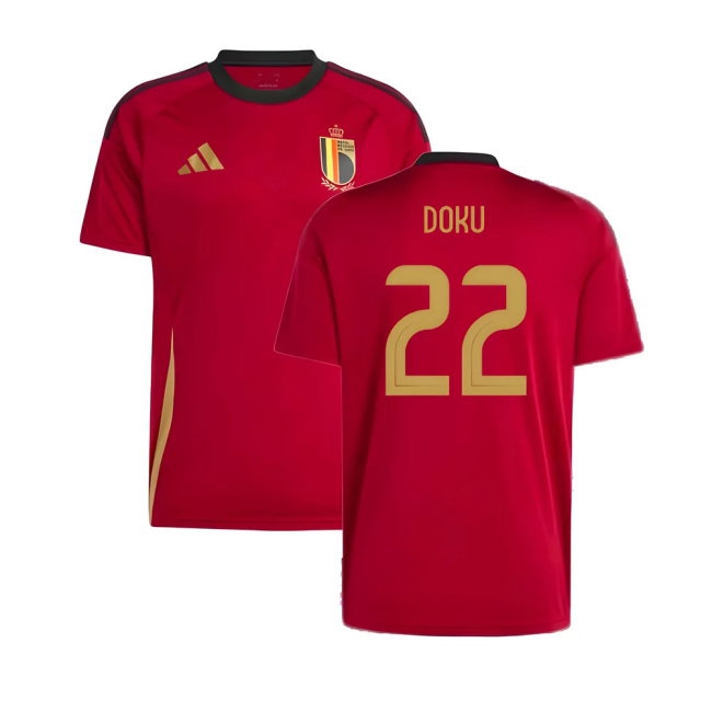 2024-2025 Belgium Home Fan Shirt (Doku 22) — Buy Now