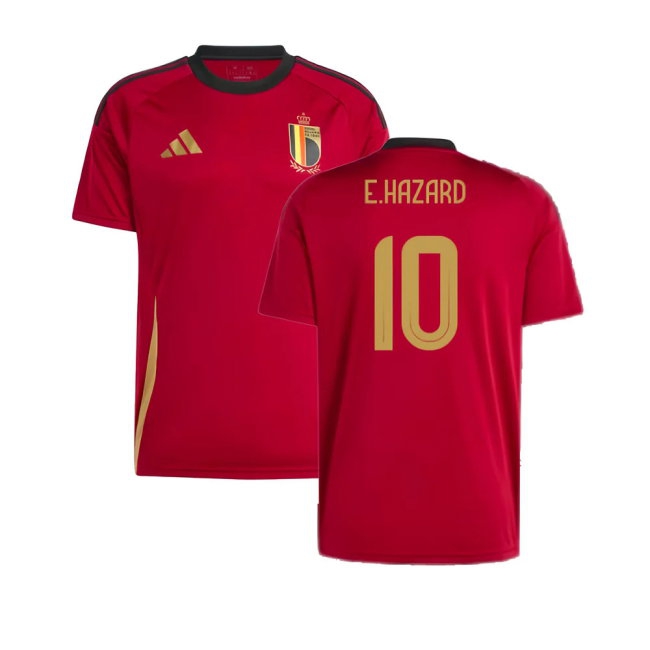 2024-2025 Belgium Home Fan Shirt (E.Hazard 10) — Buy Online