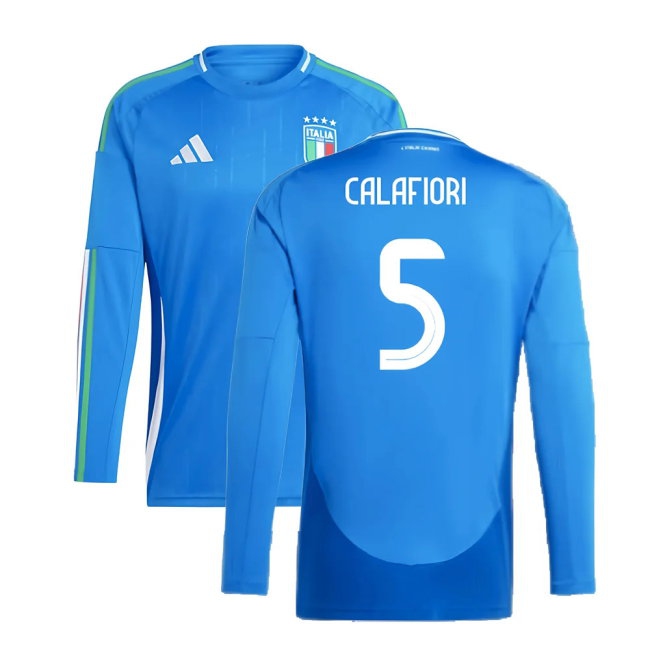 2024-2025 Italy Long Sleeve Home Shirt (CALAFIORI 5) — Shop Now