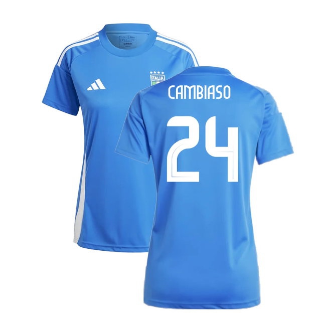 2024-2025 Italy Home Fan Jersey (Ladies) (CAMBIASO 24) — Shop Online