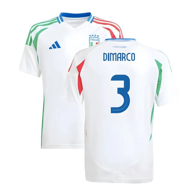 2024-2025 Italy Away Shirt (Kids) (DIMARCO 3) — Buy Online