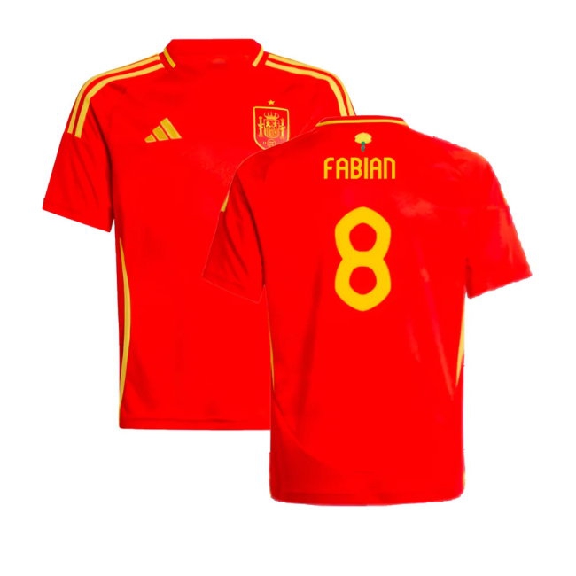 2024-2025 Spain Home Shirt (Kids) (Fabian 8) — Buy Now
