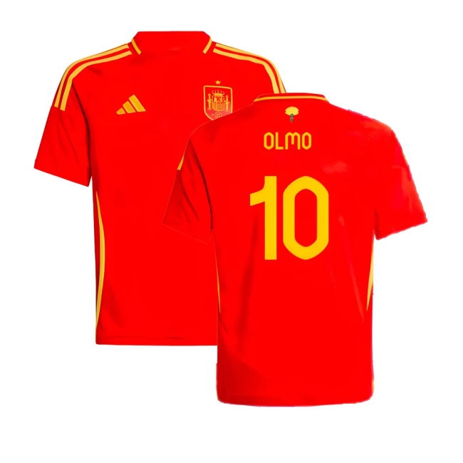 2024-2025 Spain Home Shirt (Kids) (Olmo 10) — Buy Now