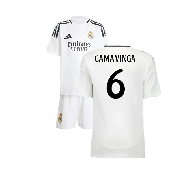 2024-2025 Real Madrid Home Mini Kit (Camavinga 6) — Buy Now
