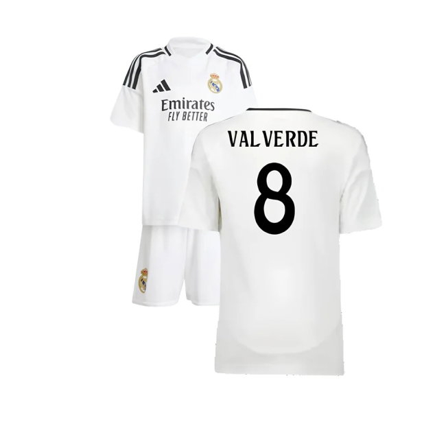 2024-2025 Real Madrid Home Mini Kit (Valverde 8) — Shop Online