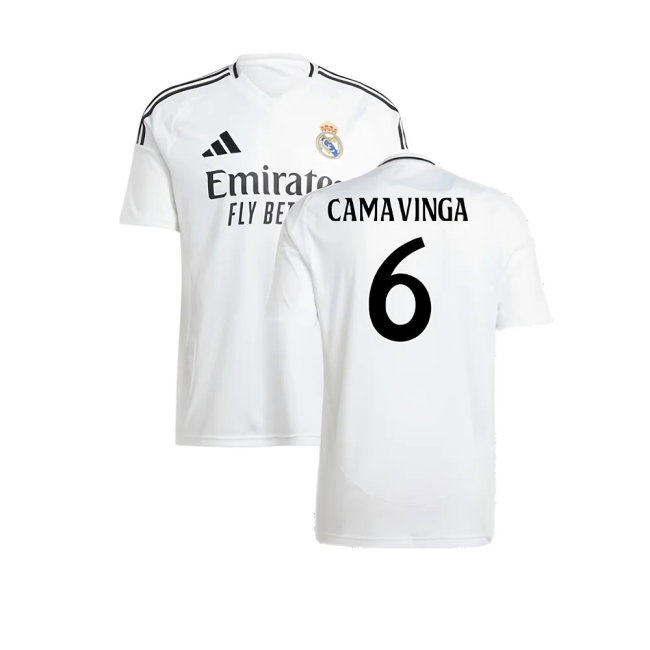 2024-2025 Real Madrid Home Shirt (Camavinga 6) — Shop Online