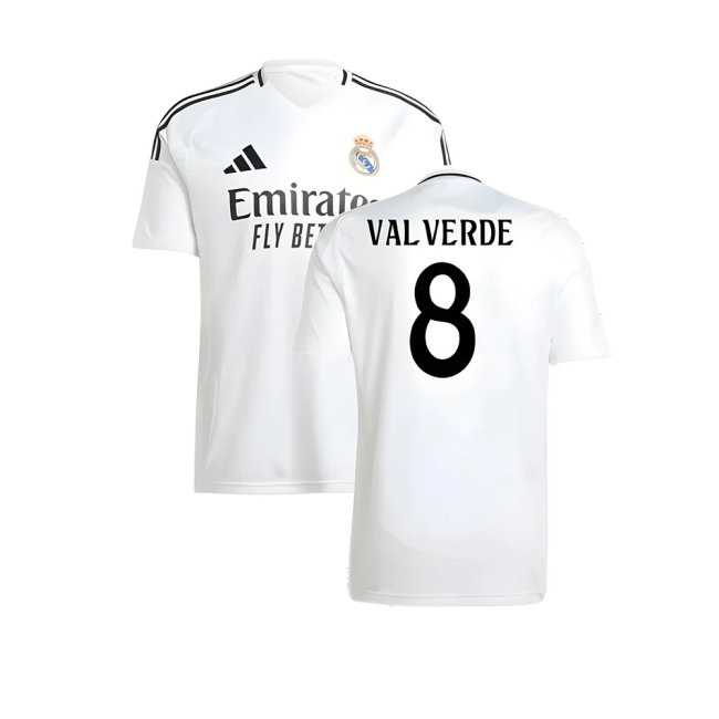 2024-2025 Real Madrid Home Shirt (Valverde 8) — Buy Online