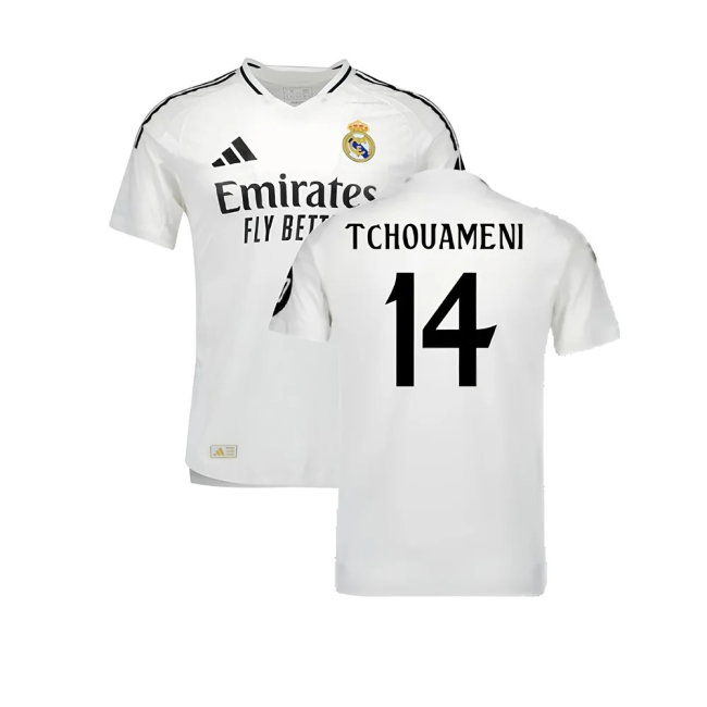 2024-2025 Real Madrid Player Version Home Shirt (Tchouameni 14) — Shop Now