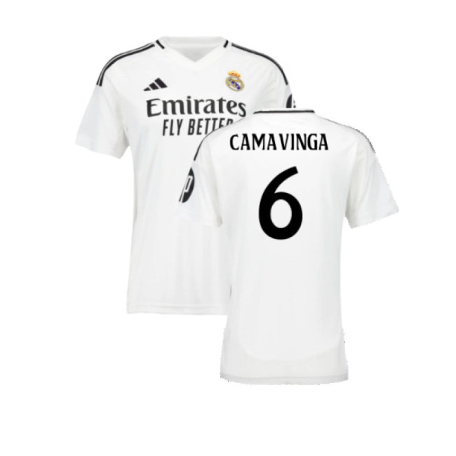 2024-2025 Real Madrid Home Shirt (Womens) (Camavinga 6) — Buy Online