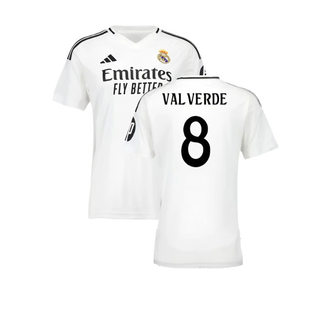 2024-2025 Real Madrid Home Shirt (Womens) (Valverde 8) — Shop Online