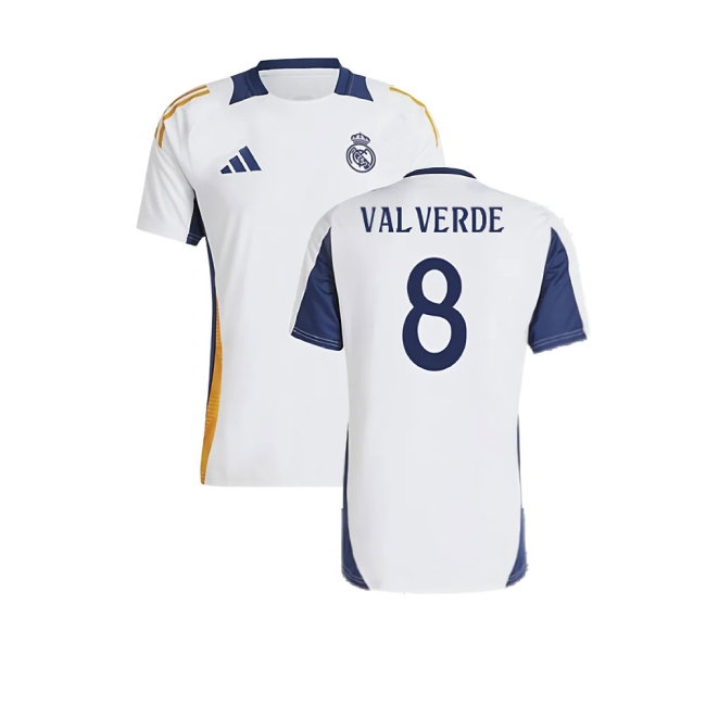 2024-2025 Real Madrid Training Shirt (White) (Valverde 8) — Buy Online
