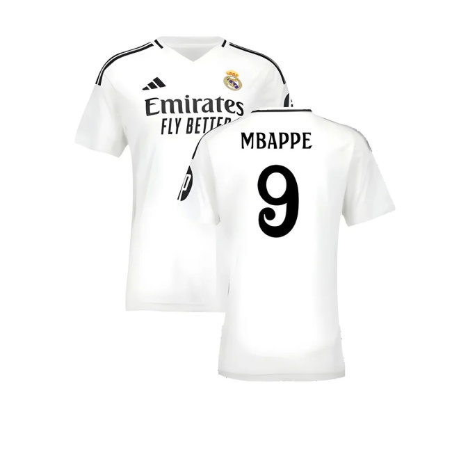 2024-2025 Real Madrid Home Shirt (Womens) (Mbappe 9) — Buy Now