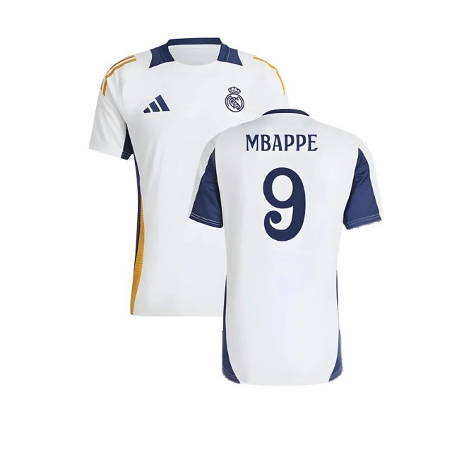 2024-2025 Real Madrid Training Shirt (White) (Mbappe 9) — Buy Online