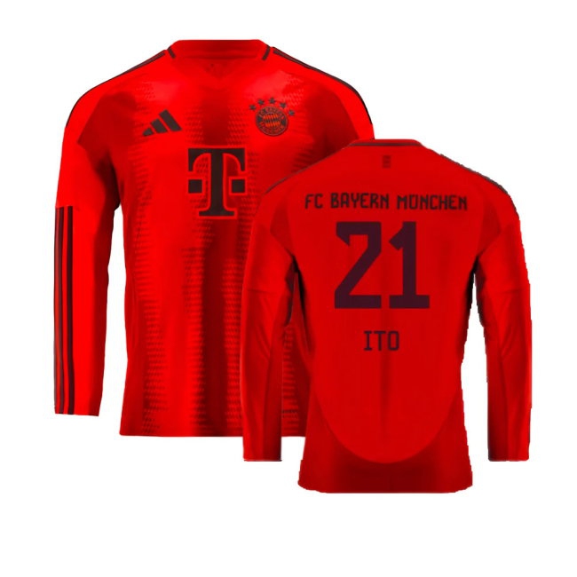 2024-2025 Bayern Munich Long Sleeve Home Shirt (Ito 21) — Shop Online