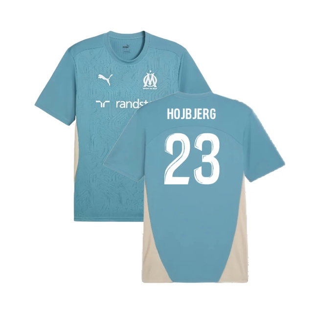 2024-2025 Marseille Training Shirt (Bold Blue) (Hojbjerg 23) — Shop Now