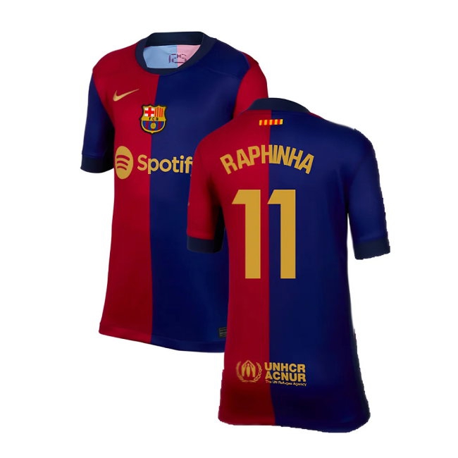 2024-2025 Barcelona Home Shirt (Kids) (Raphinha 11) — Shop Now