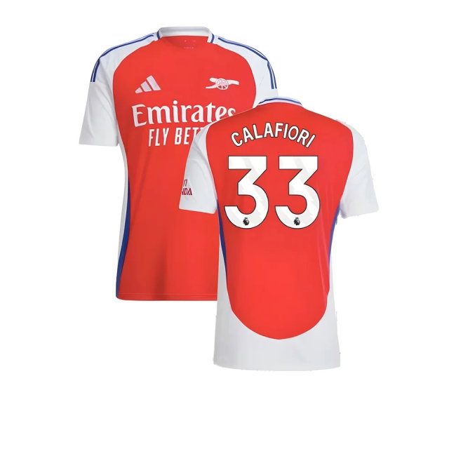 2024-2025 Arsenal Home Shirt (Calafiori 33) — Buy Online