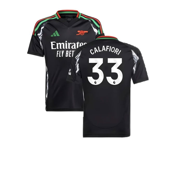 2024-2025 Arsenal Away Shirt (Kids) (Calafiori 33) — Buy Now
