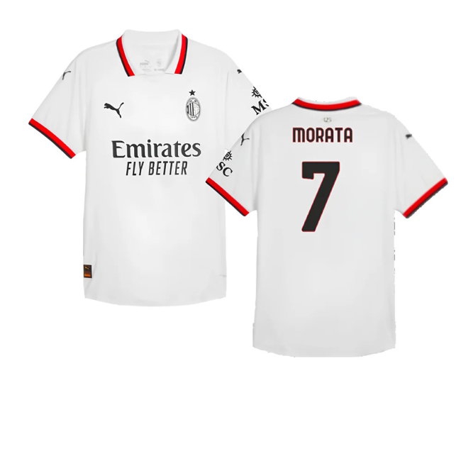 2024-2025 AC Milan Away Player Version Shirt (Morata 7) — Buy Online
