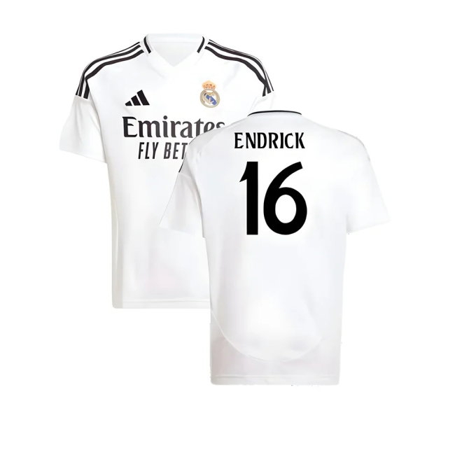 2024-2025 Real Madrid Home Shirt (Kids) (Endrick 16) — Buy Online