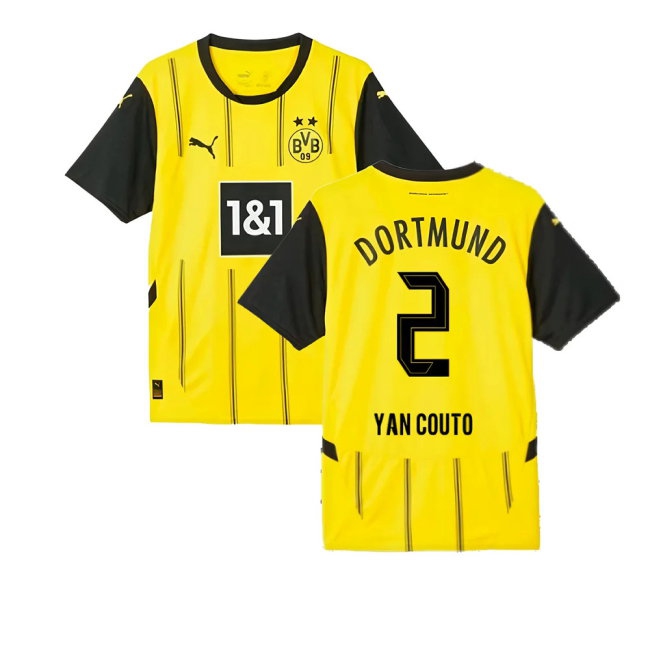 2024-2025 Borussia Dortmund Home Shirt (Yan Couto 2) — Buy Now
