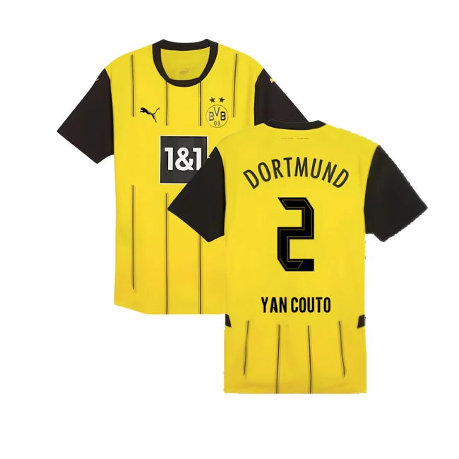 2024-2025 Borussia Dortmund Player Version Home Shirt (Yan Couto 2) — Buy Now