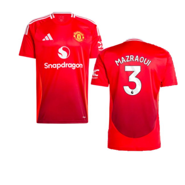 2024-2025 Man Utd Home Shirt (Mazraoui 3) — Buy Online