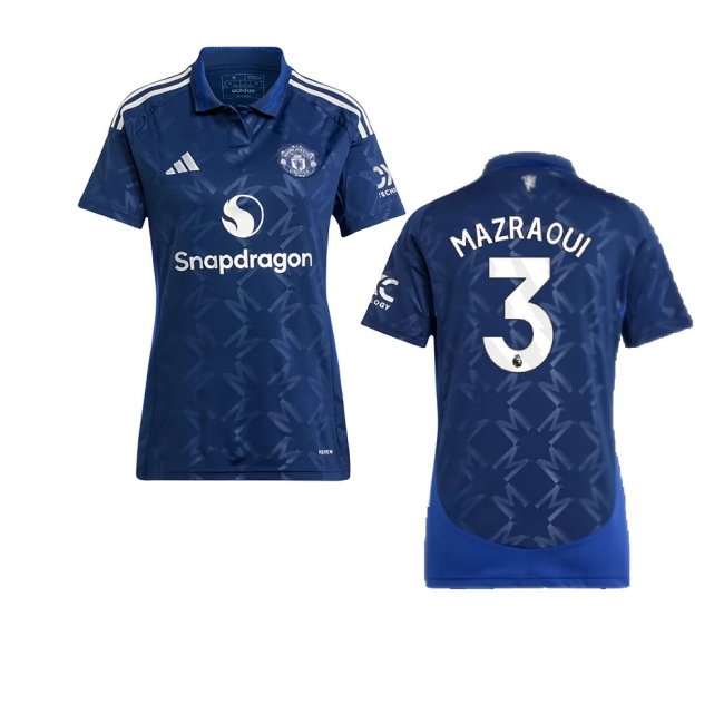 2024-2025 Man Utd Away Shirt (Womens) (Mazraoui 3) — Buy Now