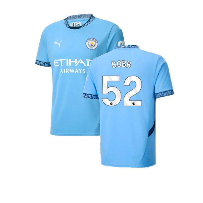2024-2025 Man City Home Shirt (Bobb 52) — Shop Online