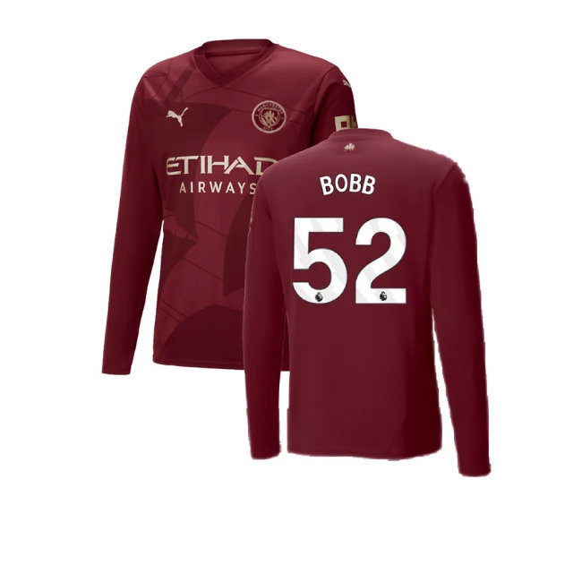 2024-2025 Man City Third Long Sleeve Shirt (Bobb 52) — Shop Now