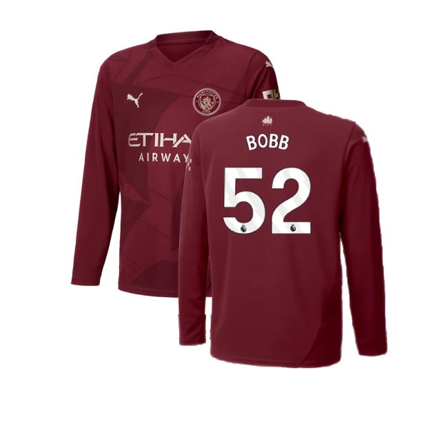 2024-2025 Man City Third Long Sleeve Shirt (Kids) (Bobb 52) — Shop Now
