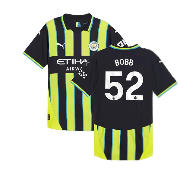 2024-2025 Man City Away Player Version Shirt (Bobb 52) — Shop Now
