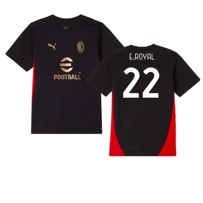 2024-2025 AC Milan Training Shirt (Black) - Kids (E.Royal 22) — Buy Online