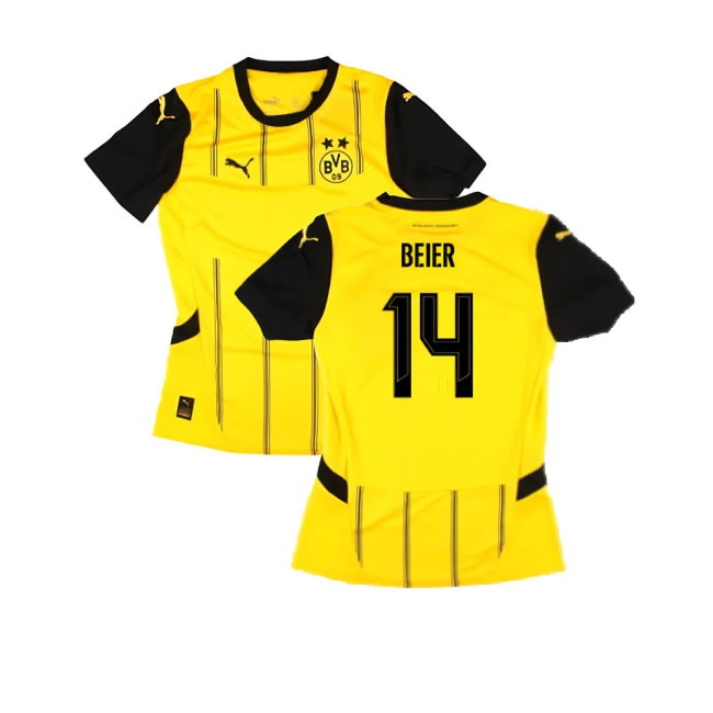 2024-2025 Borussia Dortmund Home Shirt (Ladies) (Beier 14) — Shop Online