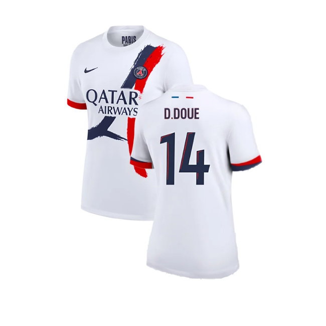 2024-2025 PSG Away Shirt (Womens) (D.Doue 14) — Buy Online