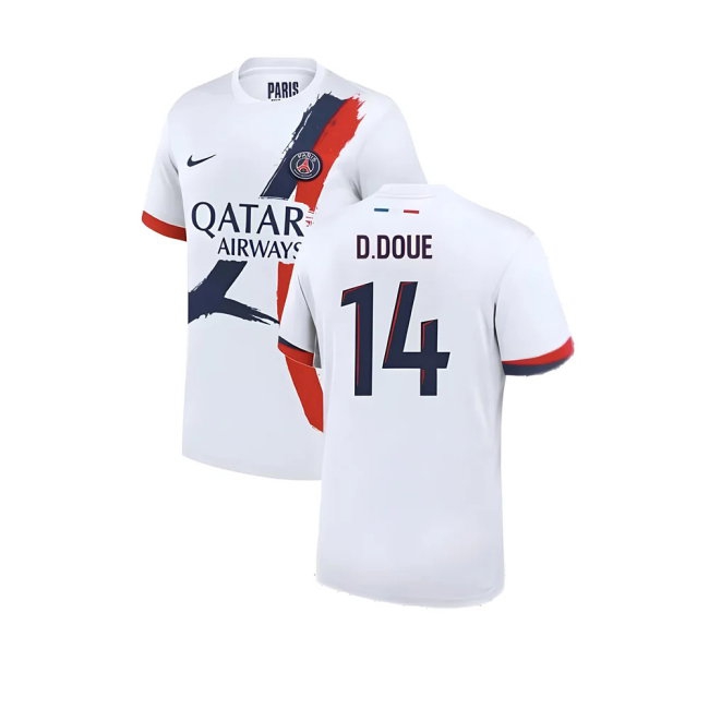 2024-2025 PSG Away Shirt (D.Doue 14) — Shop Online