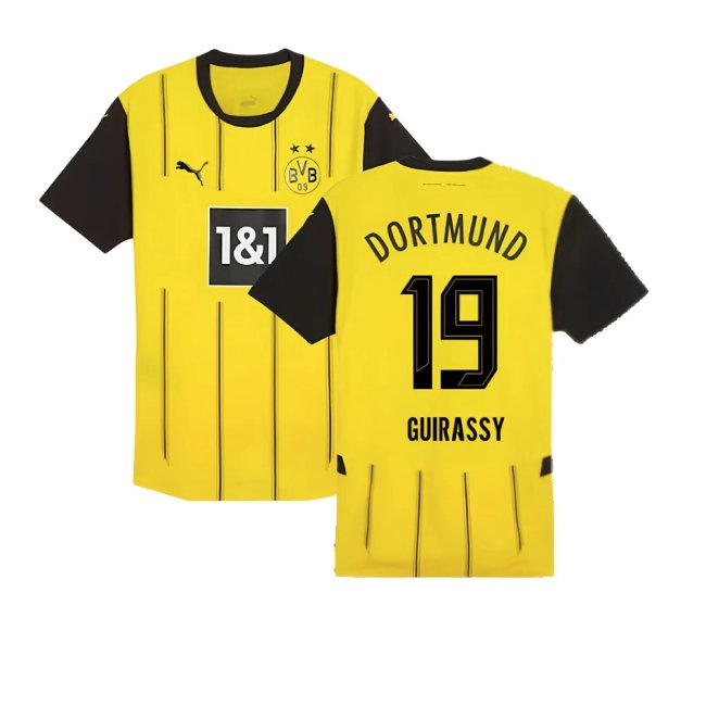 2024-2025 Borussia Dortmund Player Version Home Shirt (Guirassy 19) — Shop Online