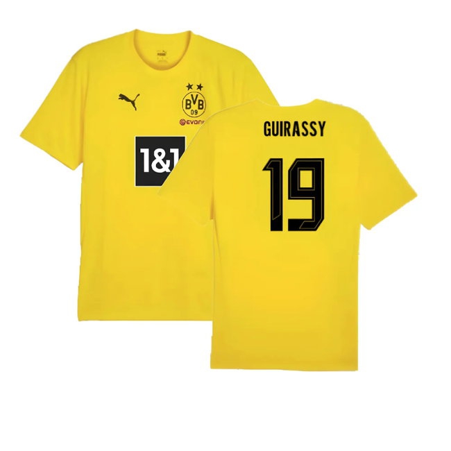 2024-2025 Borussia Dortmund Training Shirt (Yellow) (Guirassy 19) — Buy Online