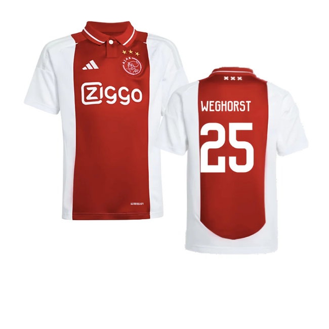 2024-2025 Ajax Home Shirt (Kids) (Weghorst 25) — Shop Now
