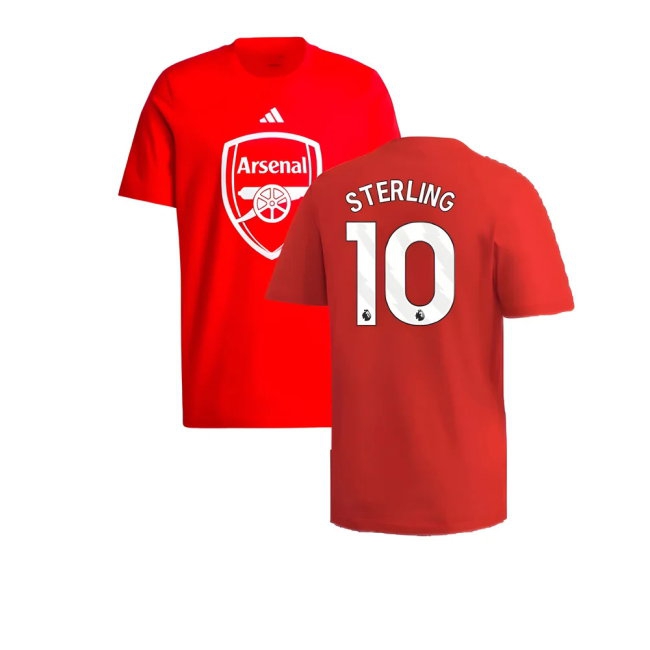 2024-2025 Arsenal DNA Graphic Tee (Red) (Sterling 10) — Buy Online