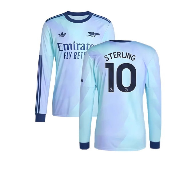 2024-2025 Arsenal Long Sleeve Third Shirt (Sterling 10) — Shop Now