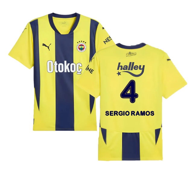 2024-2025 Fenerbahce Home Shirt (Sergio Ramos 4) — Buy Online