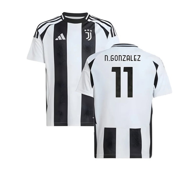 2024-2025 Juventus Home Shirt (Kids) (N.Gonzalez 11) — Shop Now