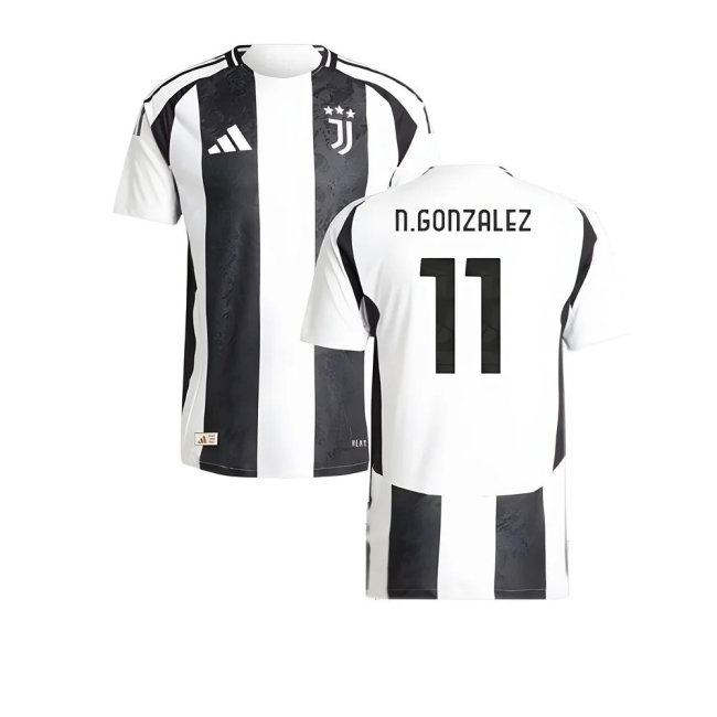 2024-2025 Juventus Player Version Home Shirt (N.Gonzalez 11) — Buy Now