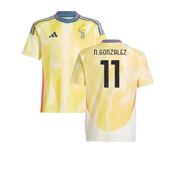 2024-2025 Juventus Away Shirt (Kids) (N.Gonzalez 11) — Buy Now