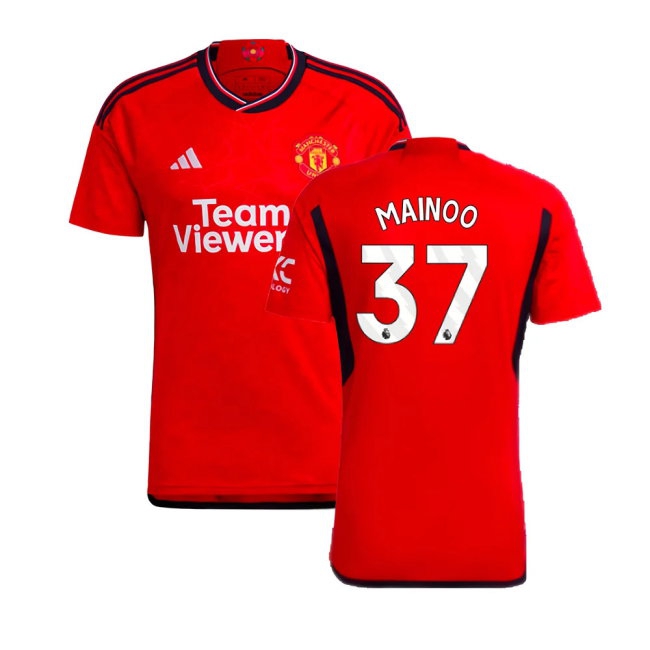 2023-2024 Man Utd Home Shirt (Mainoo 37) — Buy Now
